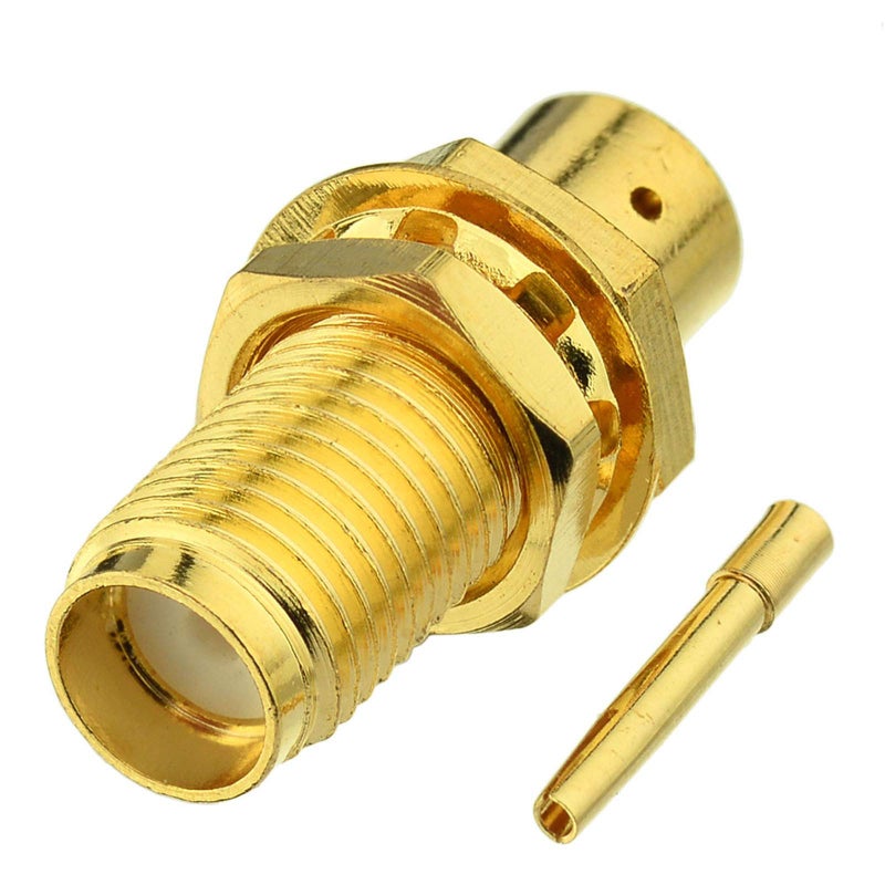 EIGHTWOOD موصل لحام ثنائي SMA أنثوي من Eightwood 10 قطع لأسلاك RG402 .141 شبه صلبة - Image 2